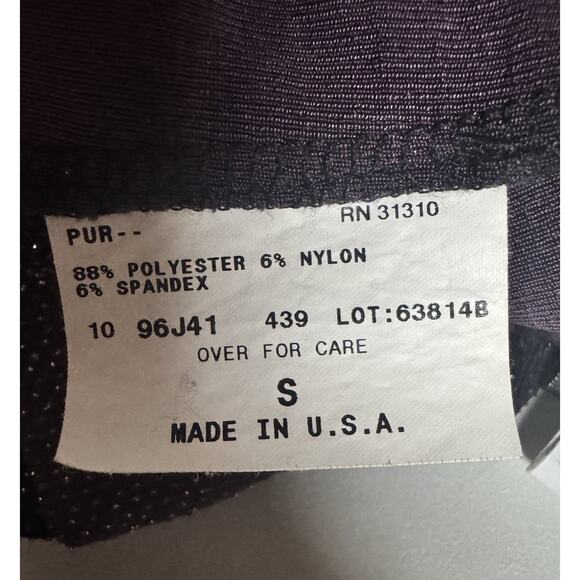 Vintage 90s Futuristic Spacedye Crystal Shimmer Top Festival Club Wear Sz Small - Picture 7 of 8